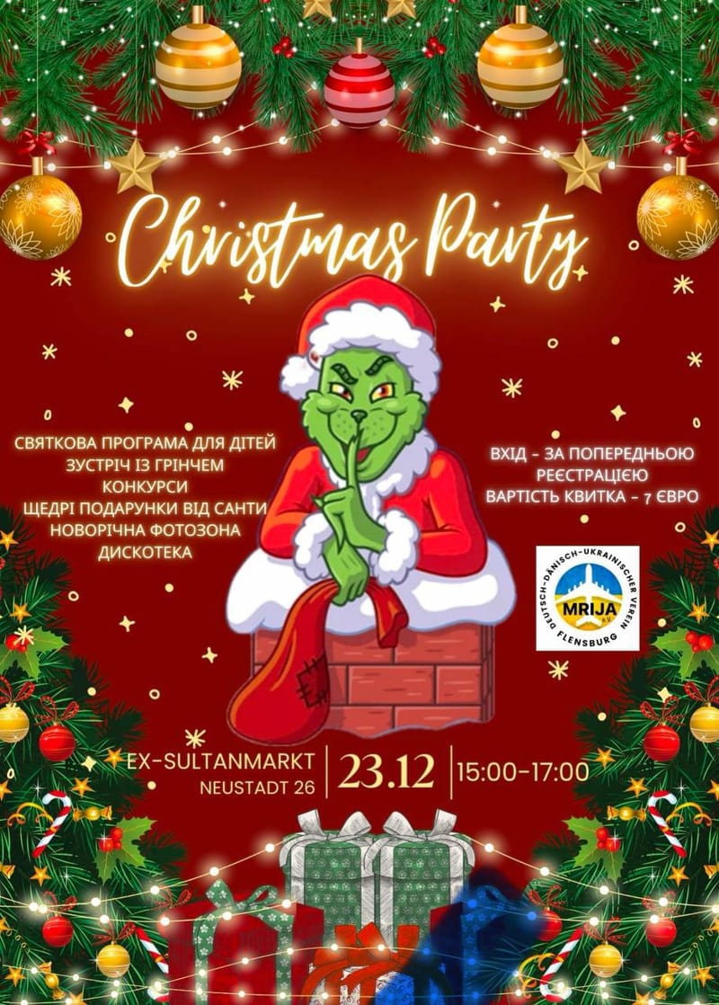 Weihnachtsfeier ukrainisch deutsch dänischer  Mrija Verein