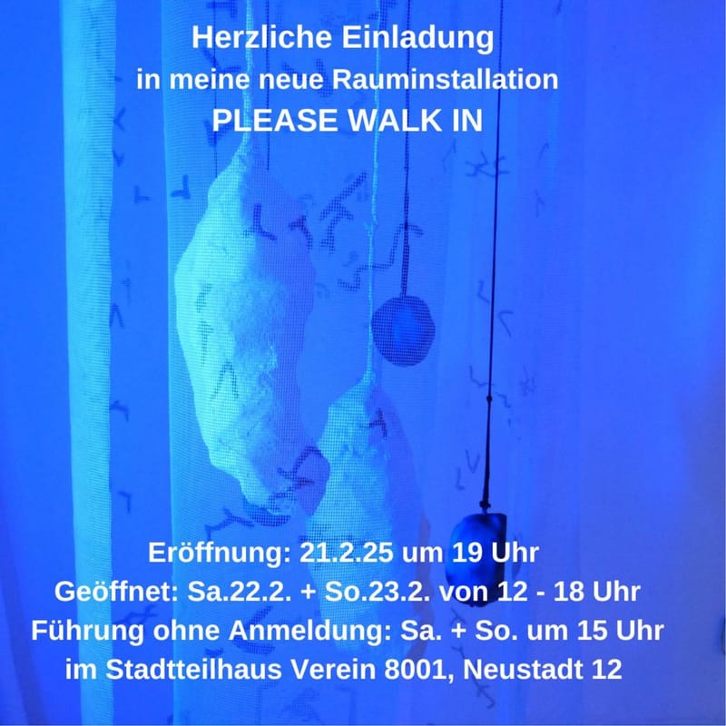Please come in - von Kirsten Piper - Eröffnung: Fr. 21.02.25 um 19 Uhr in der Neustadt 12 (8001)