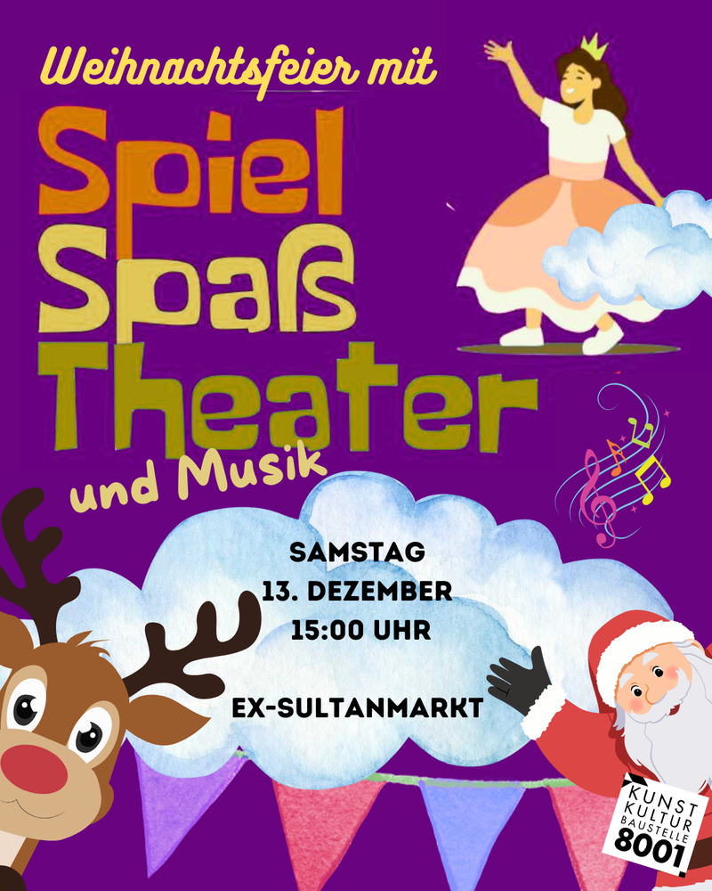 Weihnachtsfeier mit Spiel Spaß Theater und Musik