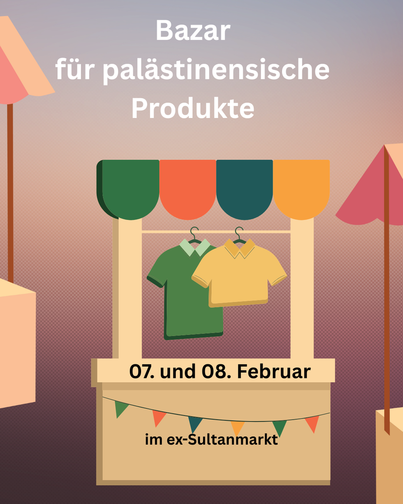Bazar für palästinensische Produkte am 7. und 8. Februar