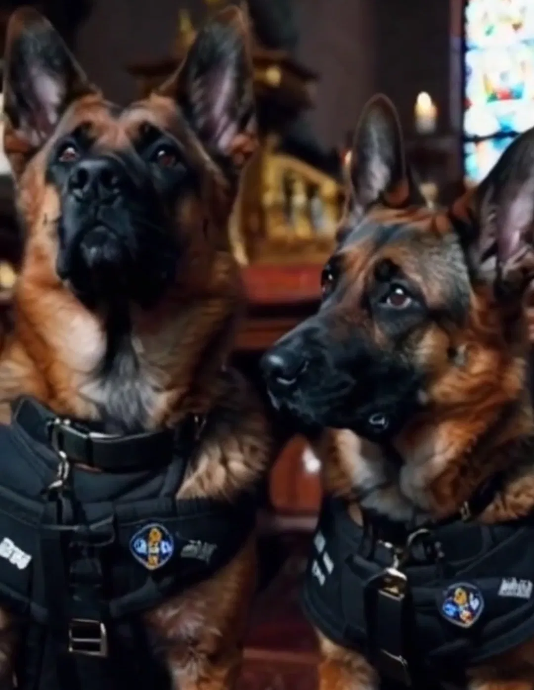 Sniffer dogs find a living person "hidden" in the Sanctuary