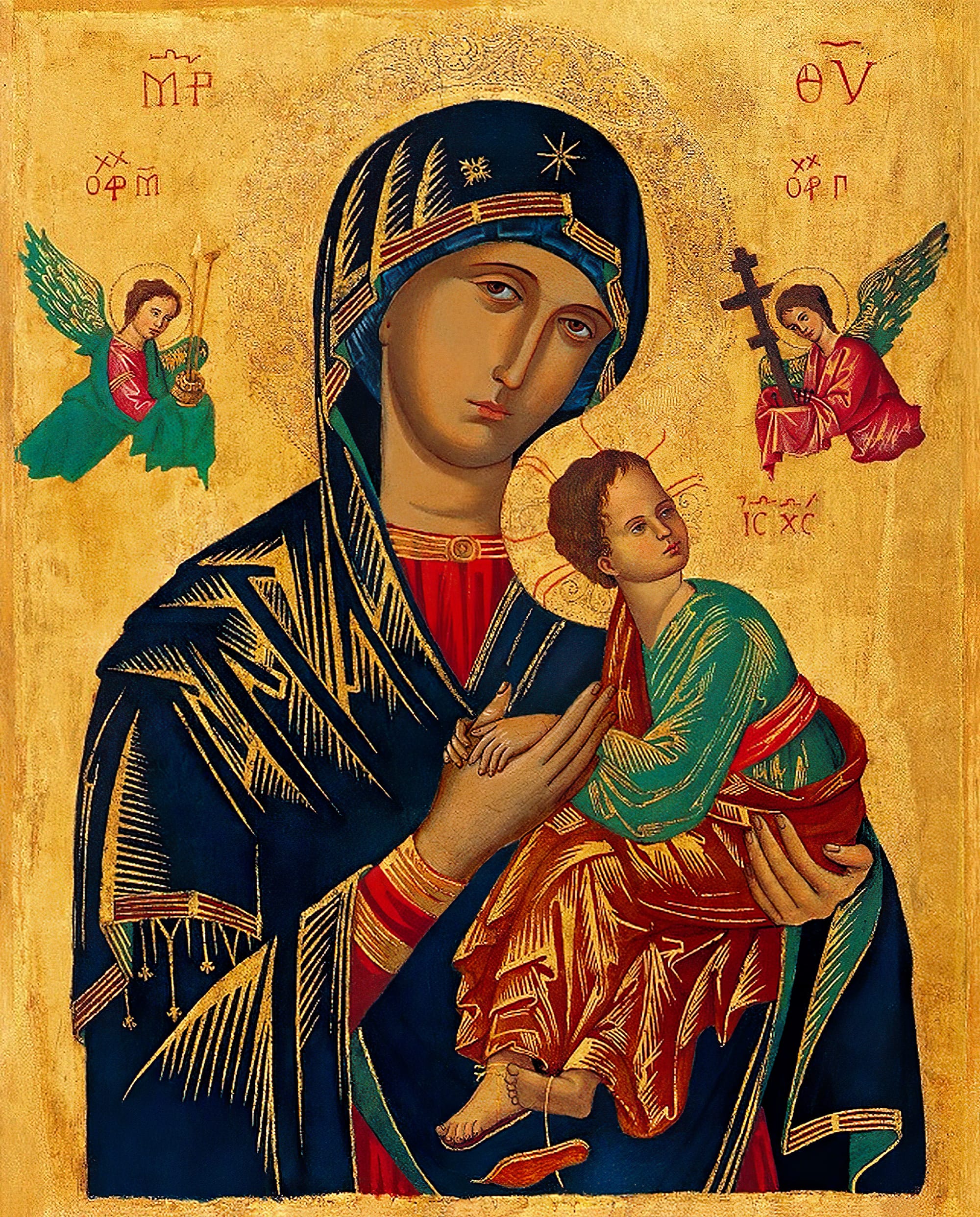 Os significados dos símbolos do quadro de Nossa Senhora do Perpétuo Socorro