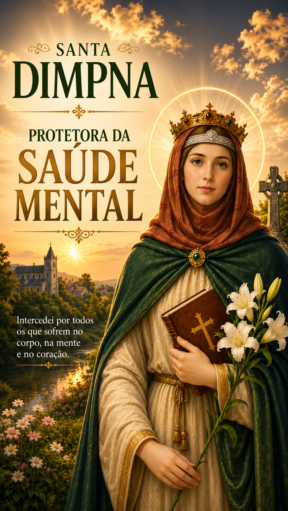 Santa Dimpna: a jovem que foi martirizada ao honrar sua fé e pureza, se tornando a padroeira da saúde mental
