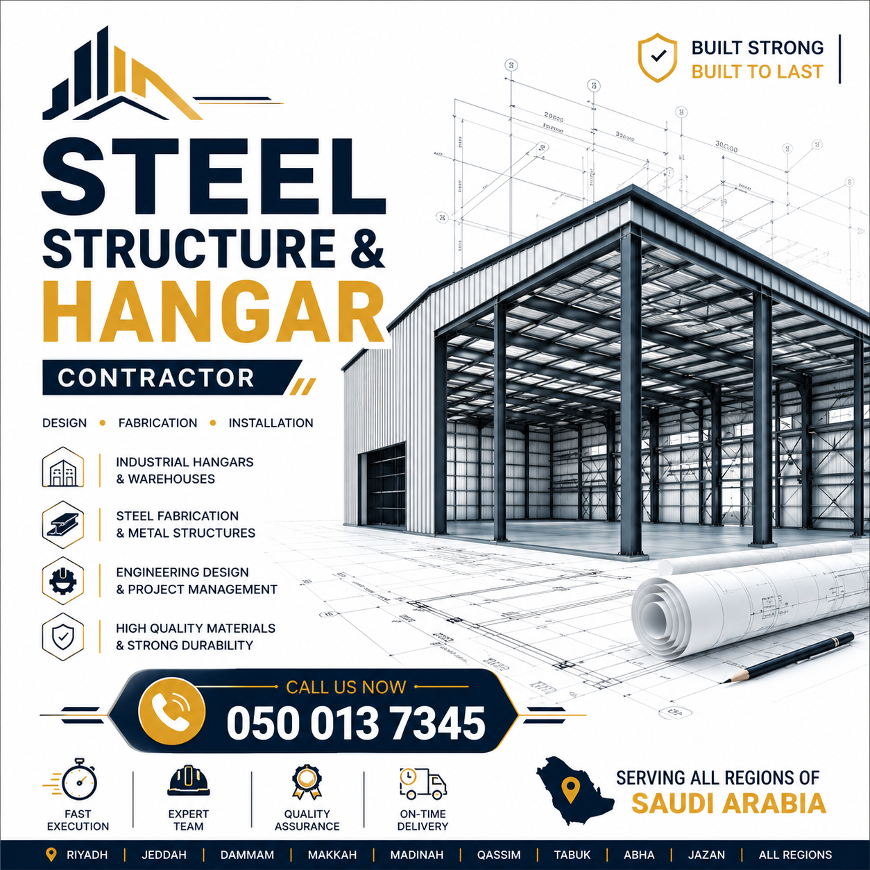 Steel Structure & Hangar Contractor in Saudi Arabia