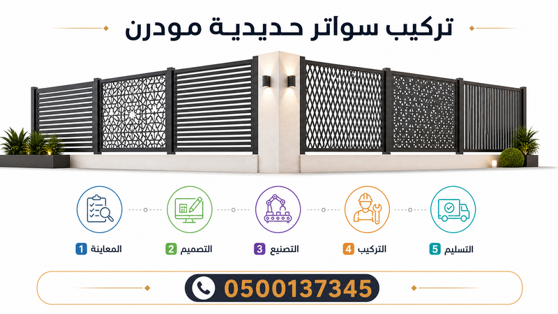 سواتر حديد بالرياض | تركيب كافة الأنواع بخصم 15% اتصل 0500137345