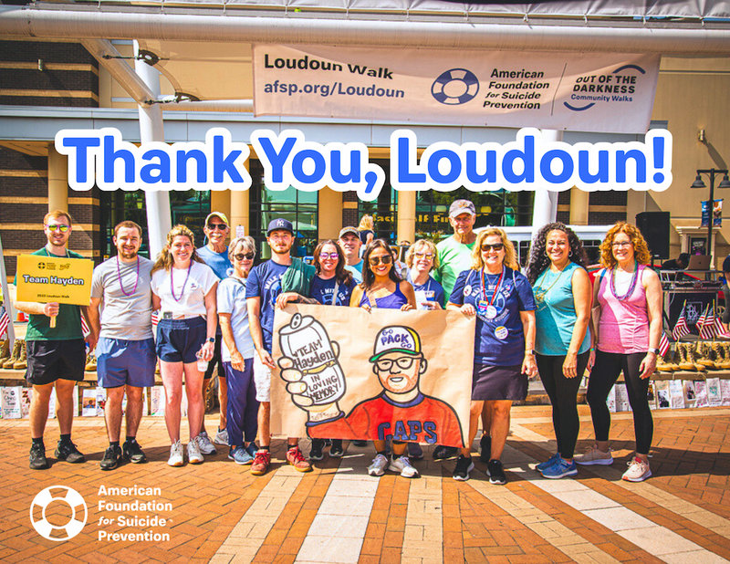 Dr. Michelle Poynter and Lindsay Garey offered positive messages and hope to walk participants.