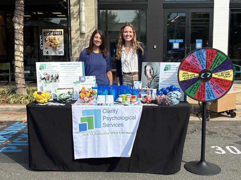 Dr. Michelle Poynter and Lindsay Garey offered positive messages and hope to walk participants.