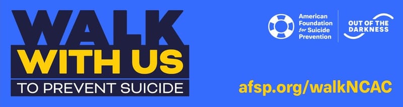 Dr. Michelle Poynter and Lindsay Garey offered positive messages and hope to walk participants.