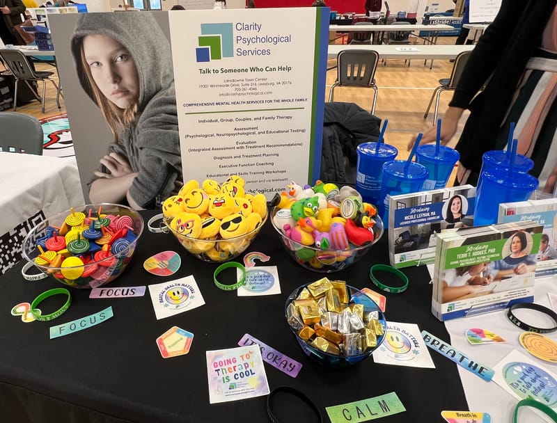 Clarity participates in the annual Loudoun County Public School's (LCPS) Mental Health and Wellness Fair to support our students!