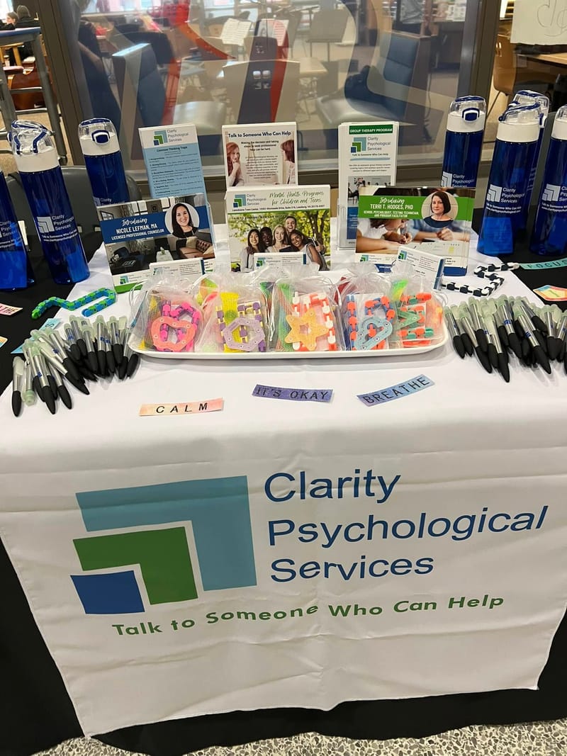 Clarity participates in the annual Loudoun County Public School's (LCPS) Mental Health and Wellness Fair to support our students!