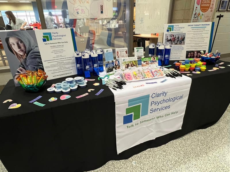 Clarity participates in the annual Loudoun County Public School's (LCPS) Mental Health and Wellness Fair to support our students!