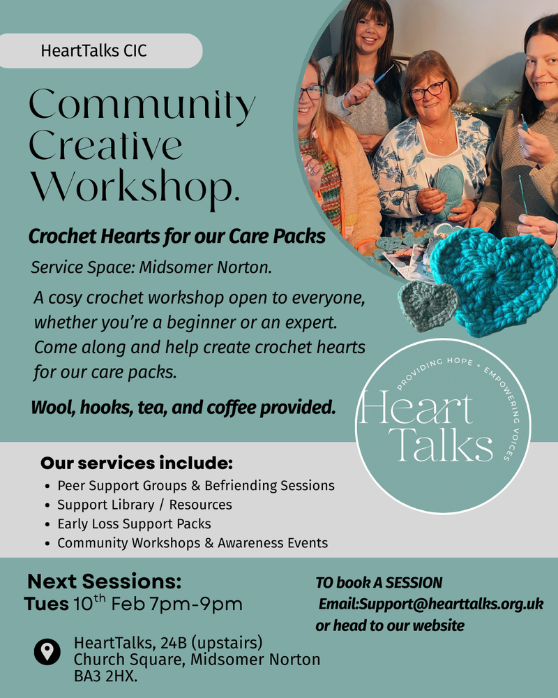Tea, Talk & Crochet Hearts FEB 2026