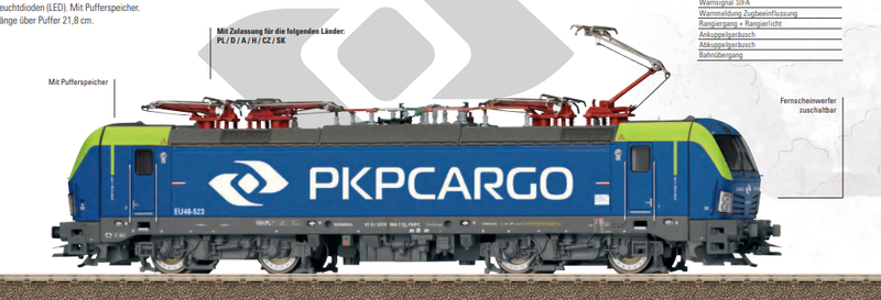 Trix 25199 - Lokomotywa elektryczna 370 058, PKP-Cargo