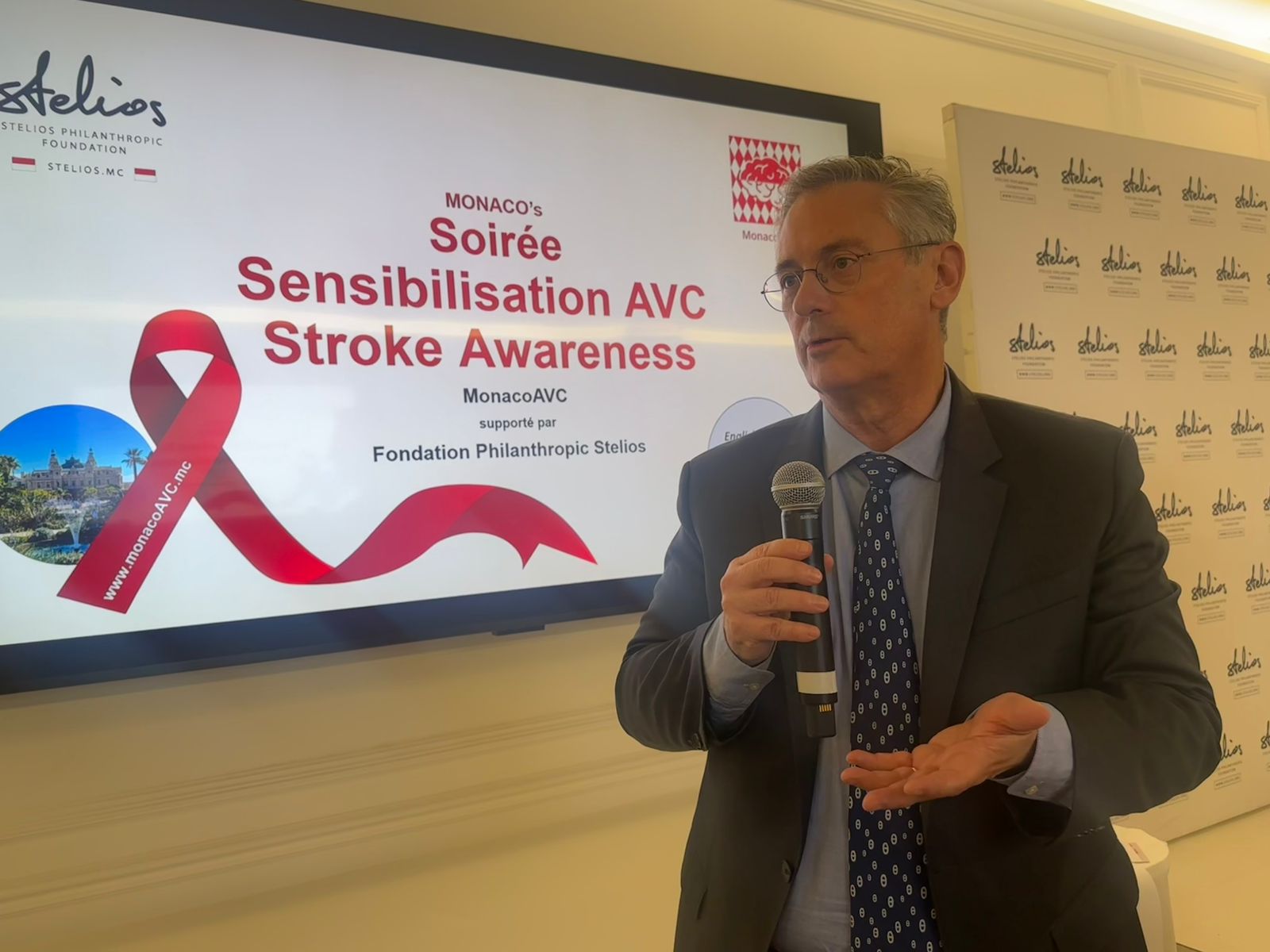 Minister Christophe Robino, engages for Stroke Awareness & Prevention in Monaco