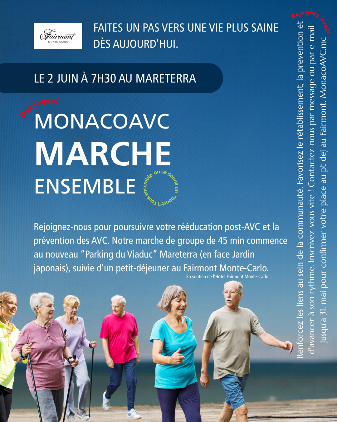 Monaco Stroke Survivors walk together