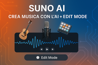 SUNO AI – Crea Musica Originale con l’AI (E Modifica Ogni Dettaglio con Edit Mode!)