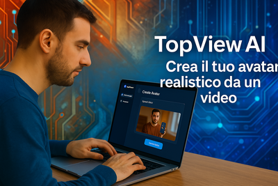 TopView AI: crea un avatar ultra realistico partendo da un tuo video