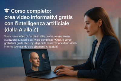 Corso completo: come creare video di notizie professionali con l’intelligenza artificiale (gratuitamente)