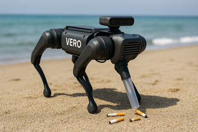 VERO: il cane robot italiano che pulisce le spiagge