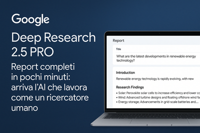 Google Deep Research 2.5 PRO: il super agente AI che fa ricerche per te