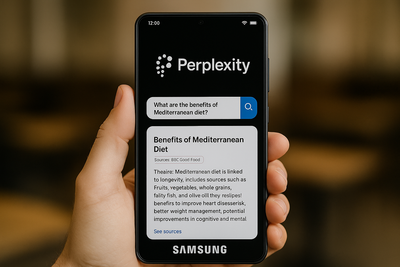 Perplexity AI arriva negli smartphone Samsung: il motore di risposta che sfida Google