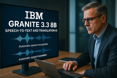 IBM Granite 3.3 8B: trascrizione e traduzione vocale AI open source per il business