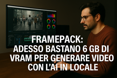 FramePack: ora bastano 6 GB di VRAM per creare video con l’AI direttamente dal tuo PC