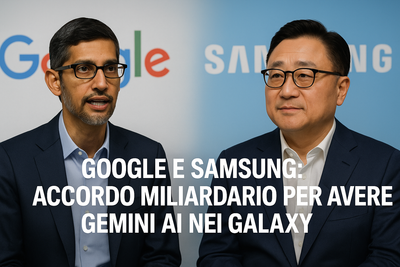 Google e Samsung: accordo miliardario per portare Gemini AI sui Galaxy