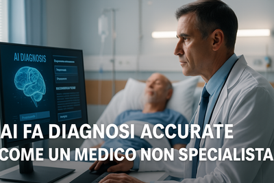 L’intelligenza artificiale diagnostica come un medico non specialista: rivoluzione o supporto?