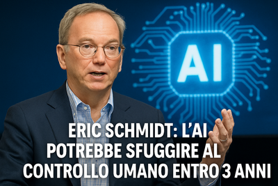 Eric Schmidt lancia l’allarme: “L’AI potrebbe superare il controllo umano entro 3 anni”