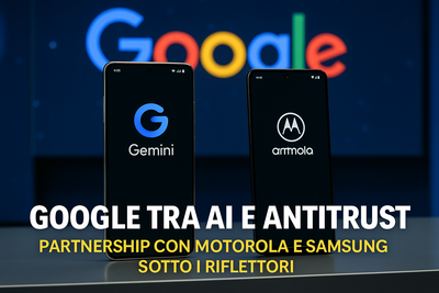 Google tra AI e Antitrust: partnership con Motorola e Samsung sotto i riflettori