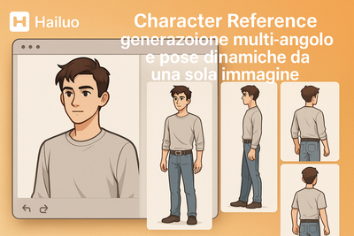 Hailuo AI lancia Image Character Reference: generazione multi-angolo e pose dinamiche da una sola immagine