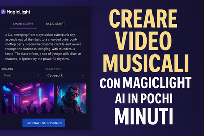 Corso completo: come creare video musicali con MagicLight AI in pochi minuti
