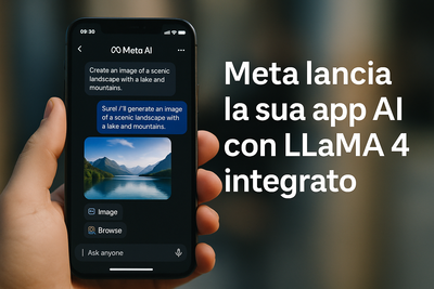 Meta lancia la sua prima app AI con LLaMA 4: assistente, motore di ricerca e creatività in un’unica interfaccia