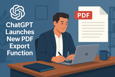 ChatGPT introduce l’esportazione PDF: la nuova funzione per salvare le ricerche in modo professionale