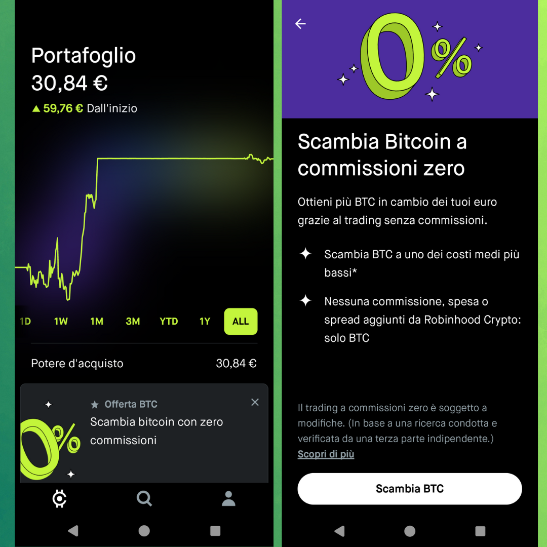 guadagnare crypto, exchange crypto, soldi, robinhood exchange