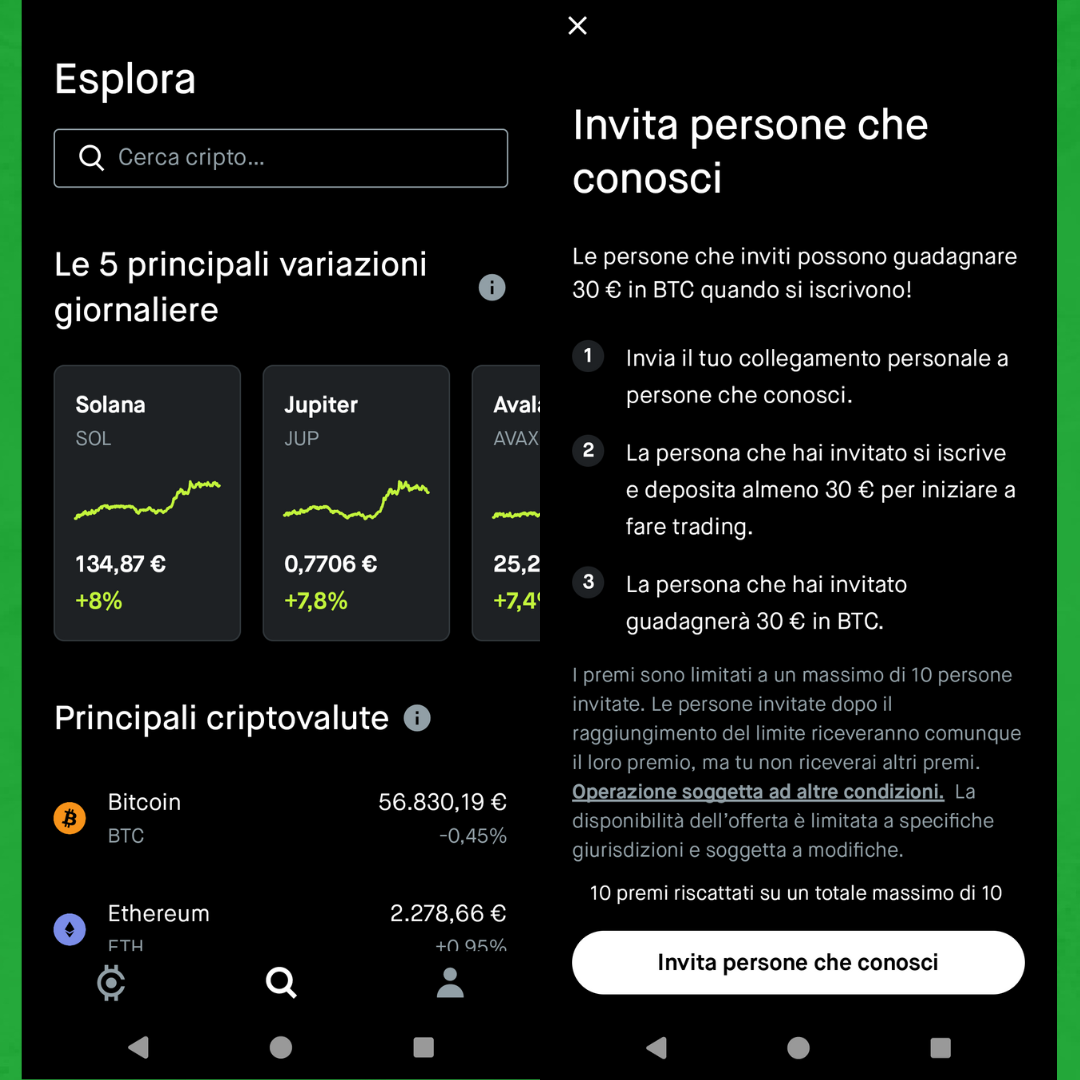 guadagnare crypto, exchange crypto, soldi, robinhood exchange