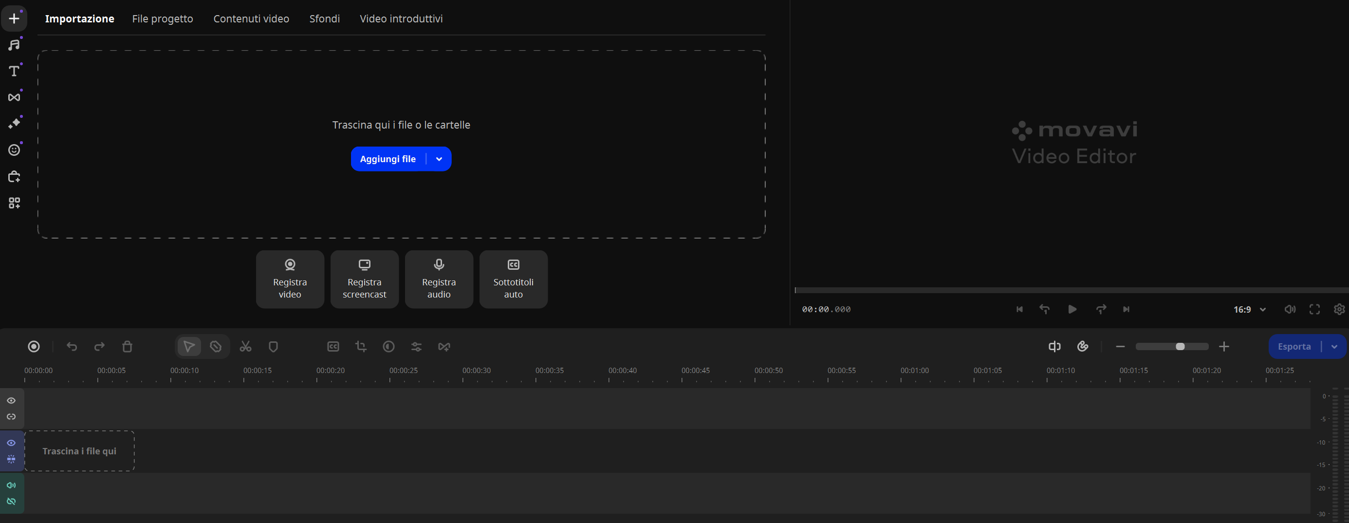 editor movavi per creare video 