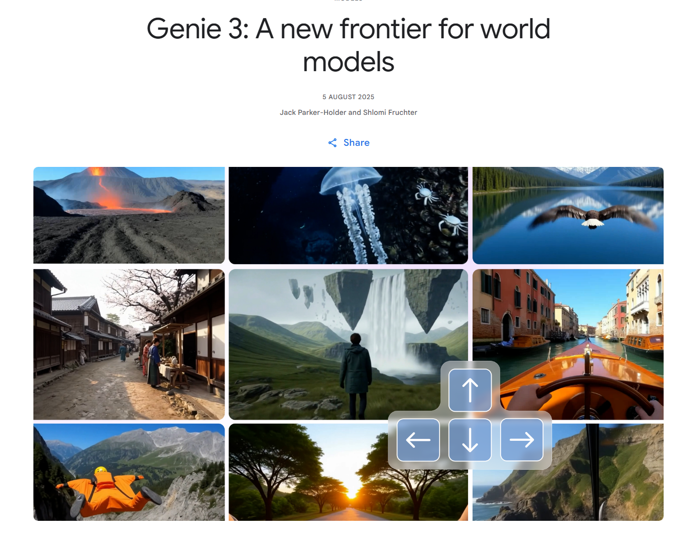Google Genie 3.0 AI Video 3D Simulatore di mondi