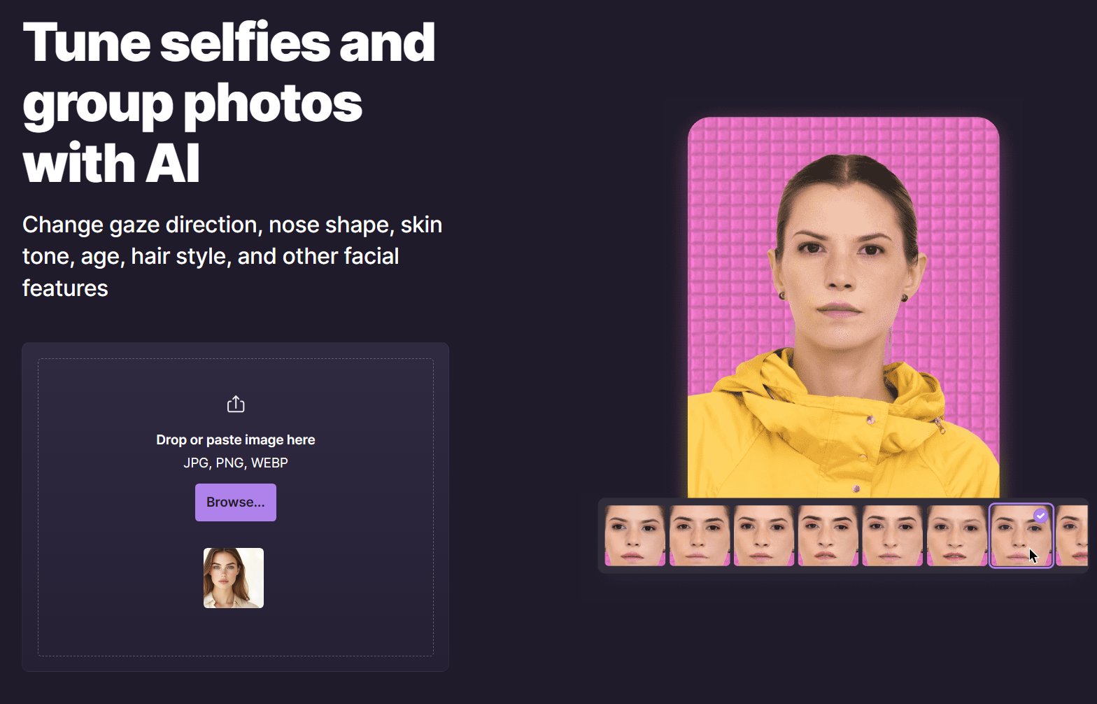 Heyphot ai per creare immagini cambiare volto face swap
