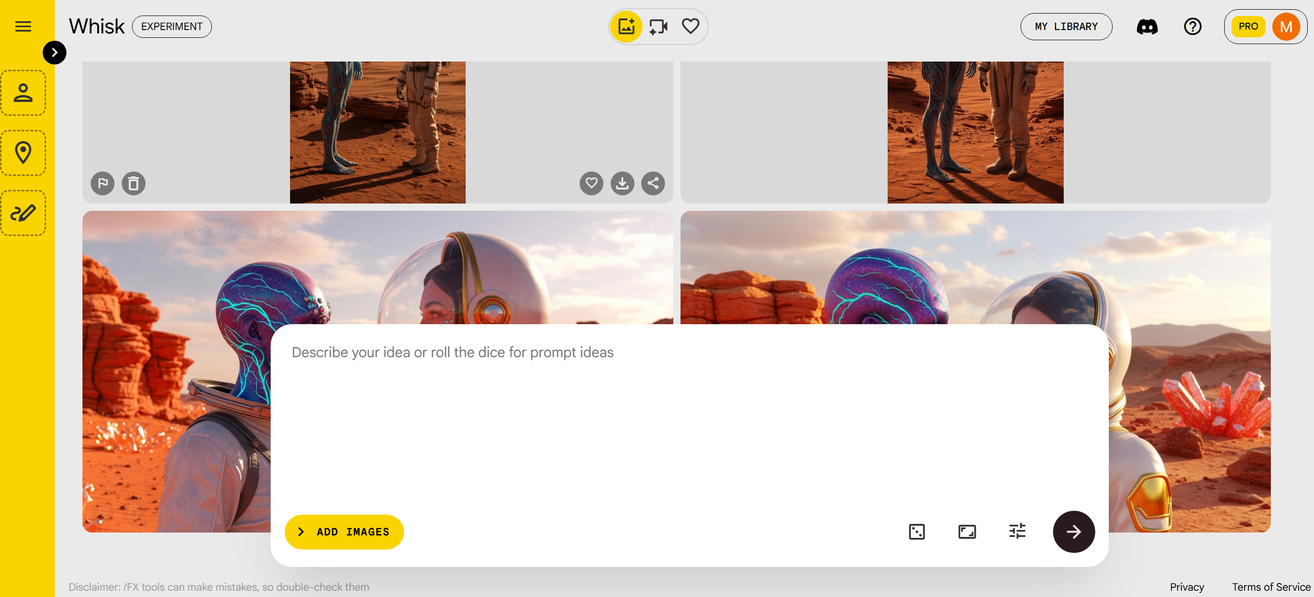 google wishk ai crea immagini gratis