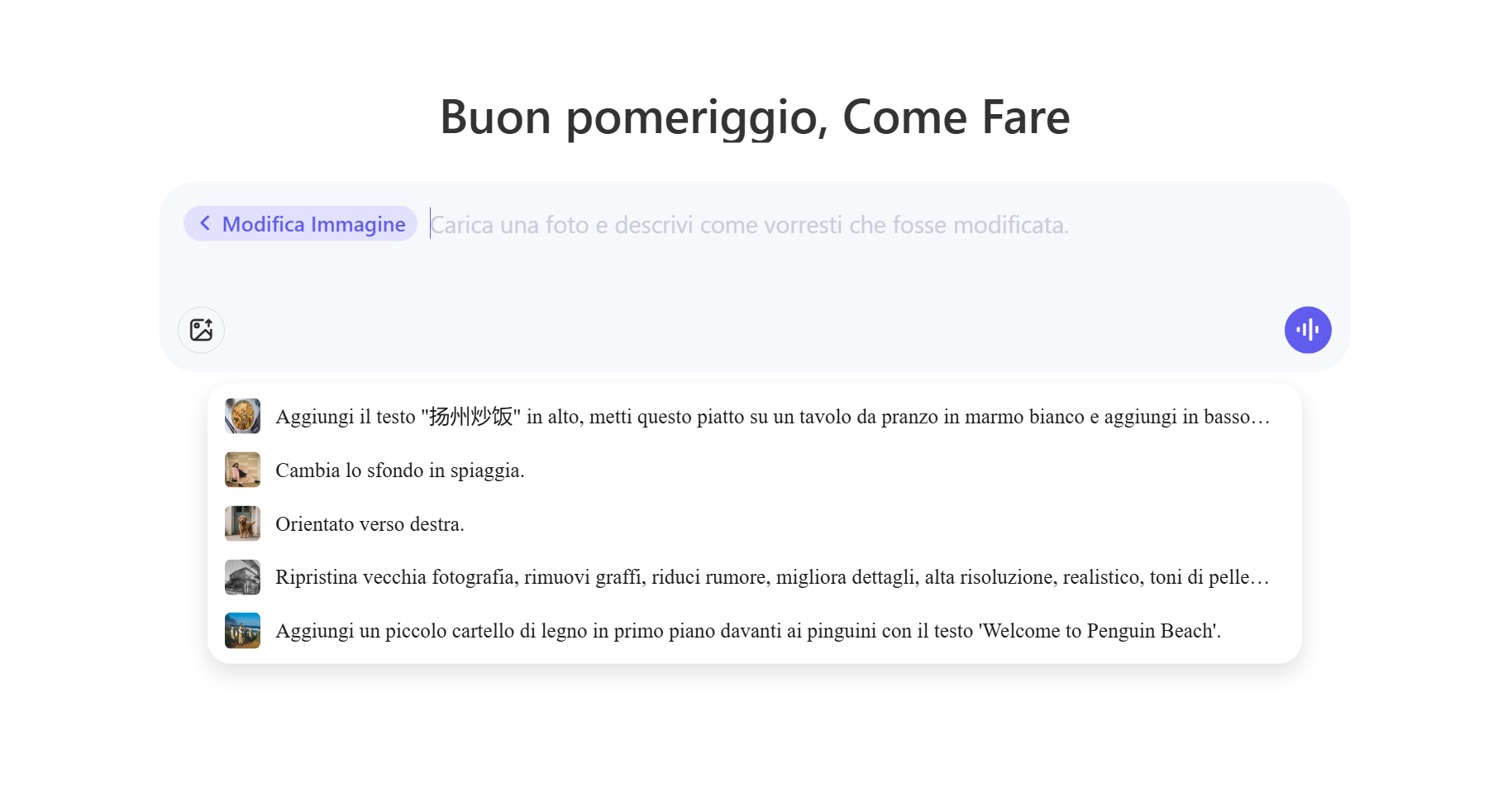 Qwen AI Chatbot edita immagini