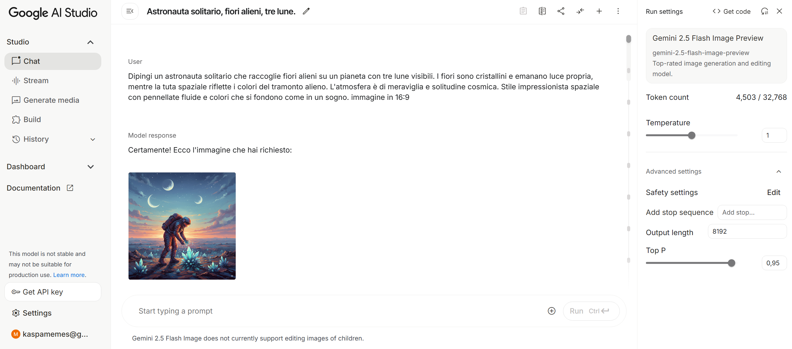Google AI Studio e Nano Banana immagini editor