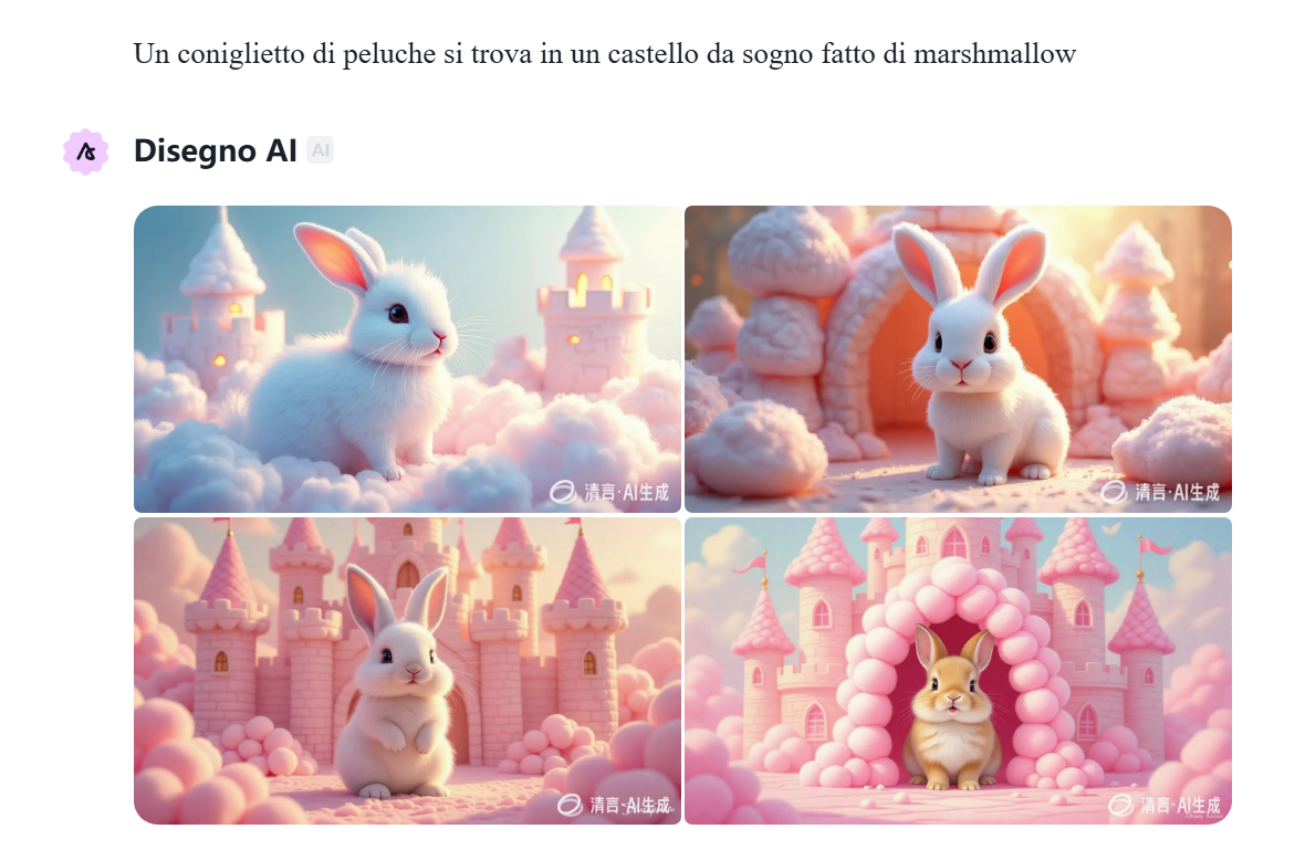 ChatGLM AI crea immagini