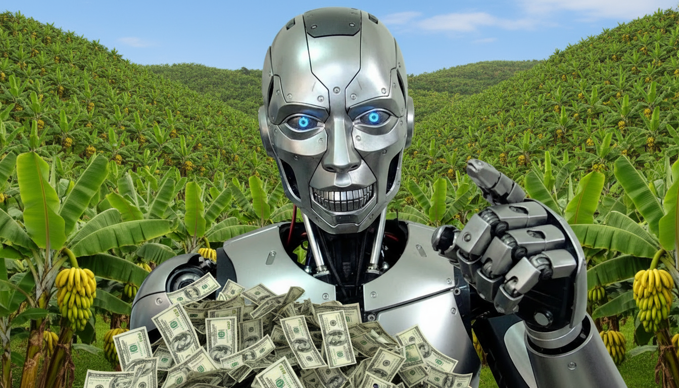 Robot e Nano Banana meme ai