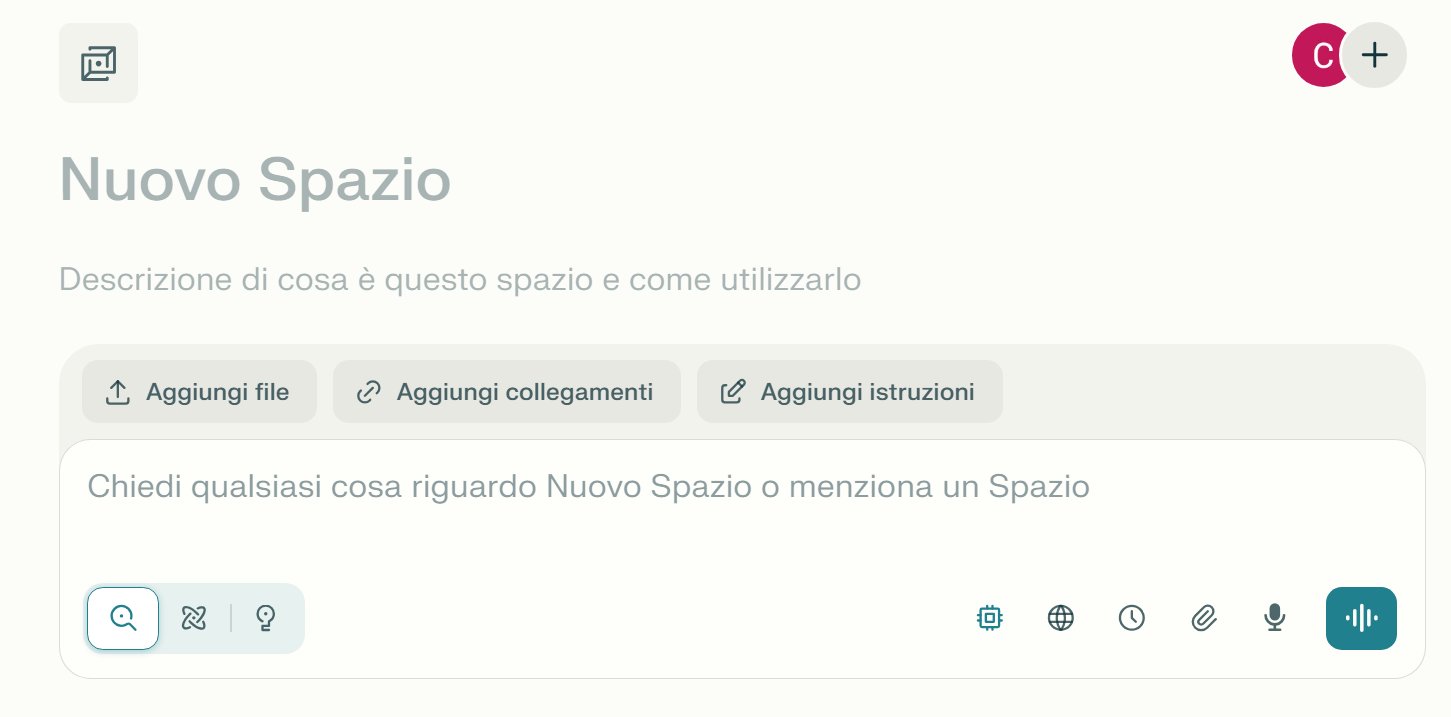 Perplexity AI Spaces Spazi Progetti