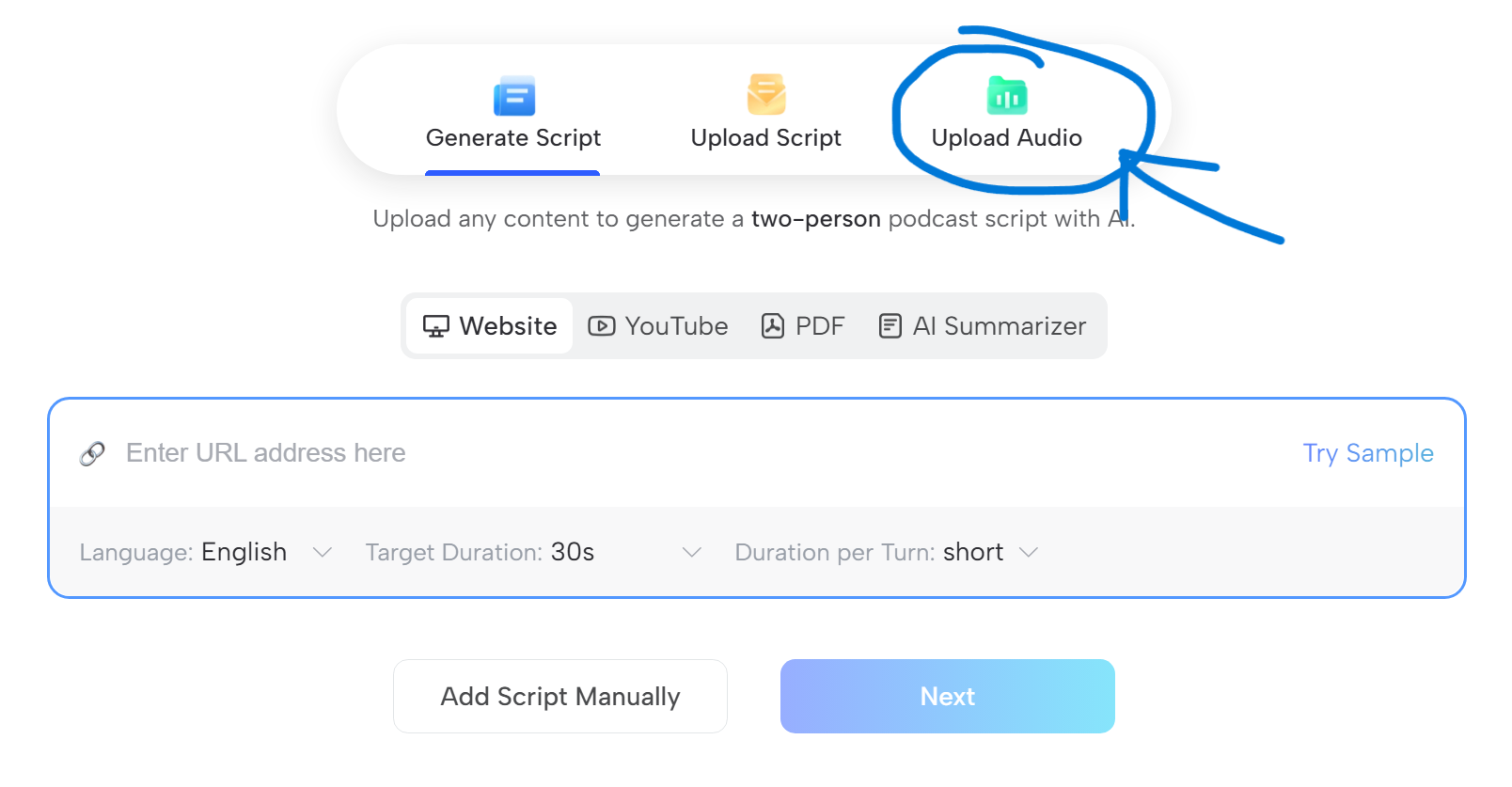 Jogg AI Video Podcast Gratis Editor