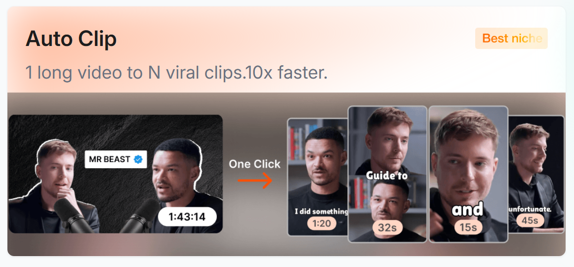 Short ai Auto Clip Video 
