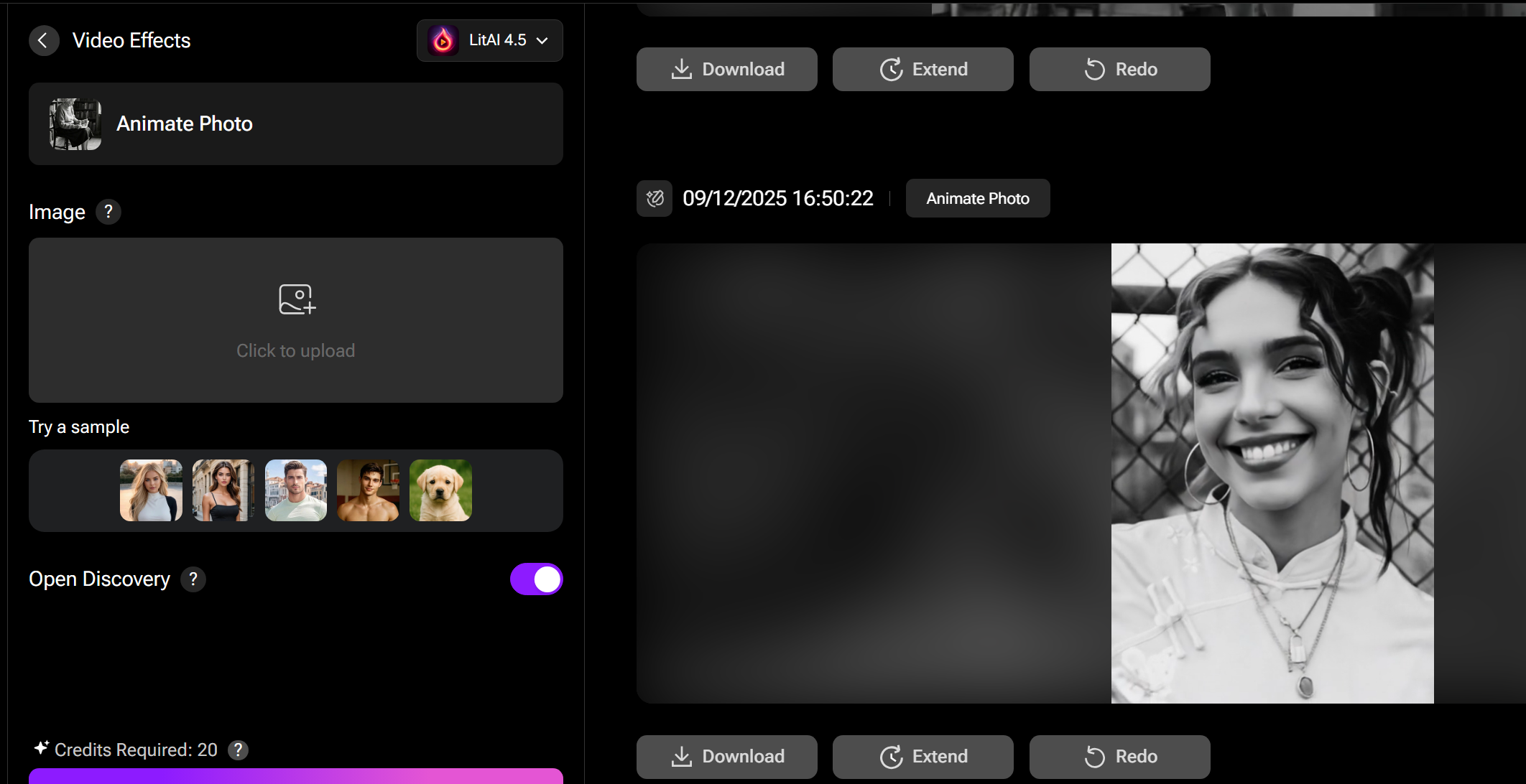 Litmedia AI OLD photo restoration video