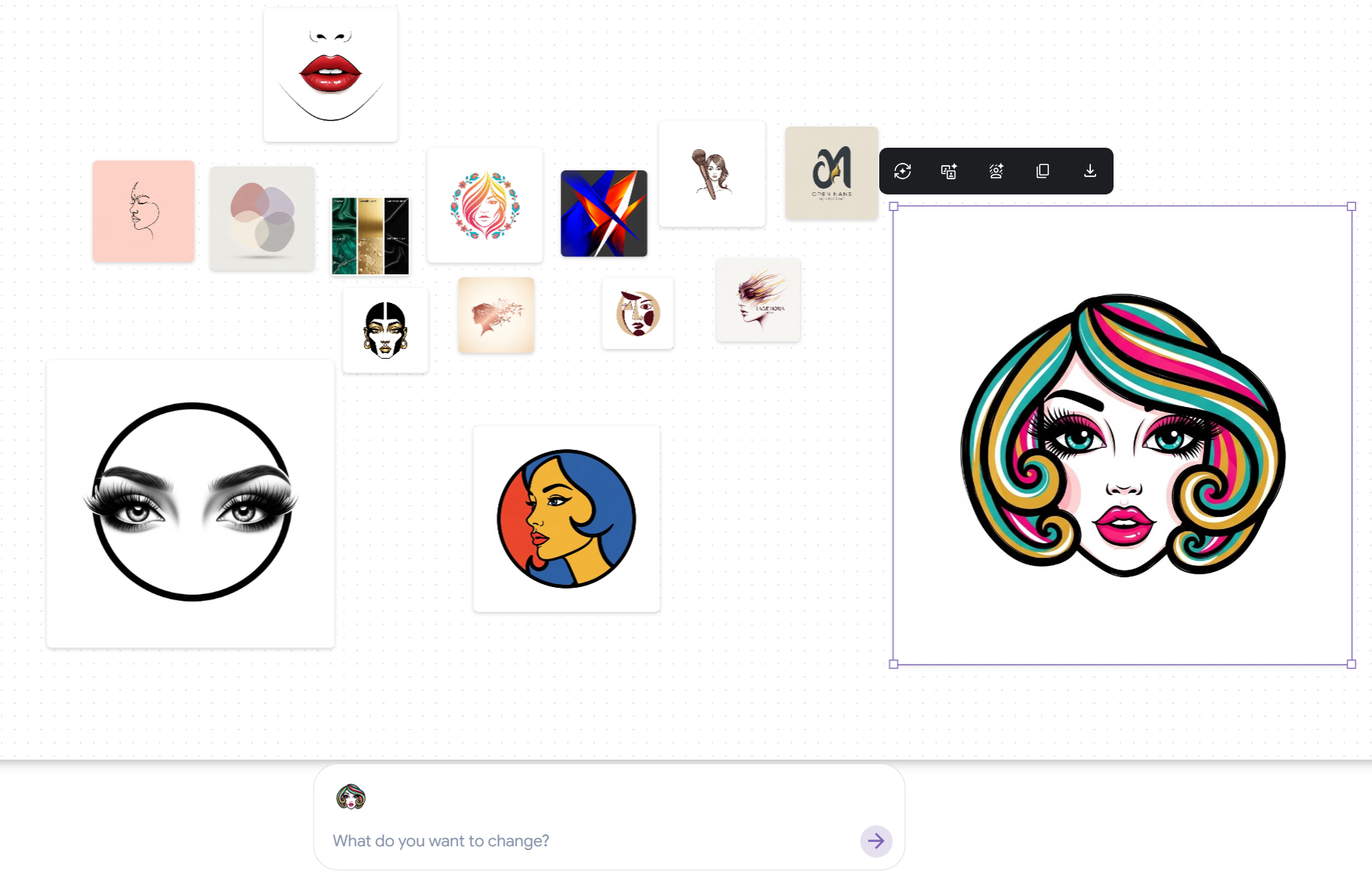 Google Mixboard AI IMMAGINI Gratis Creazione logo